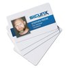 Sicurix SICURIX Blank ID Card, 2 1/8 x 3 3/8, White, PK100 BAU80300